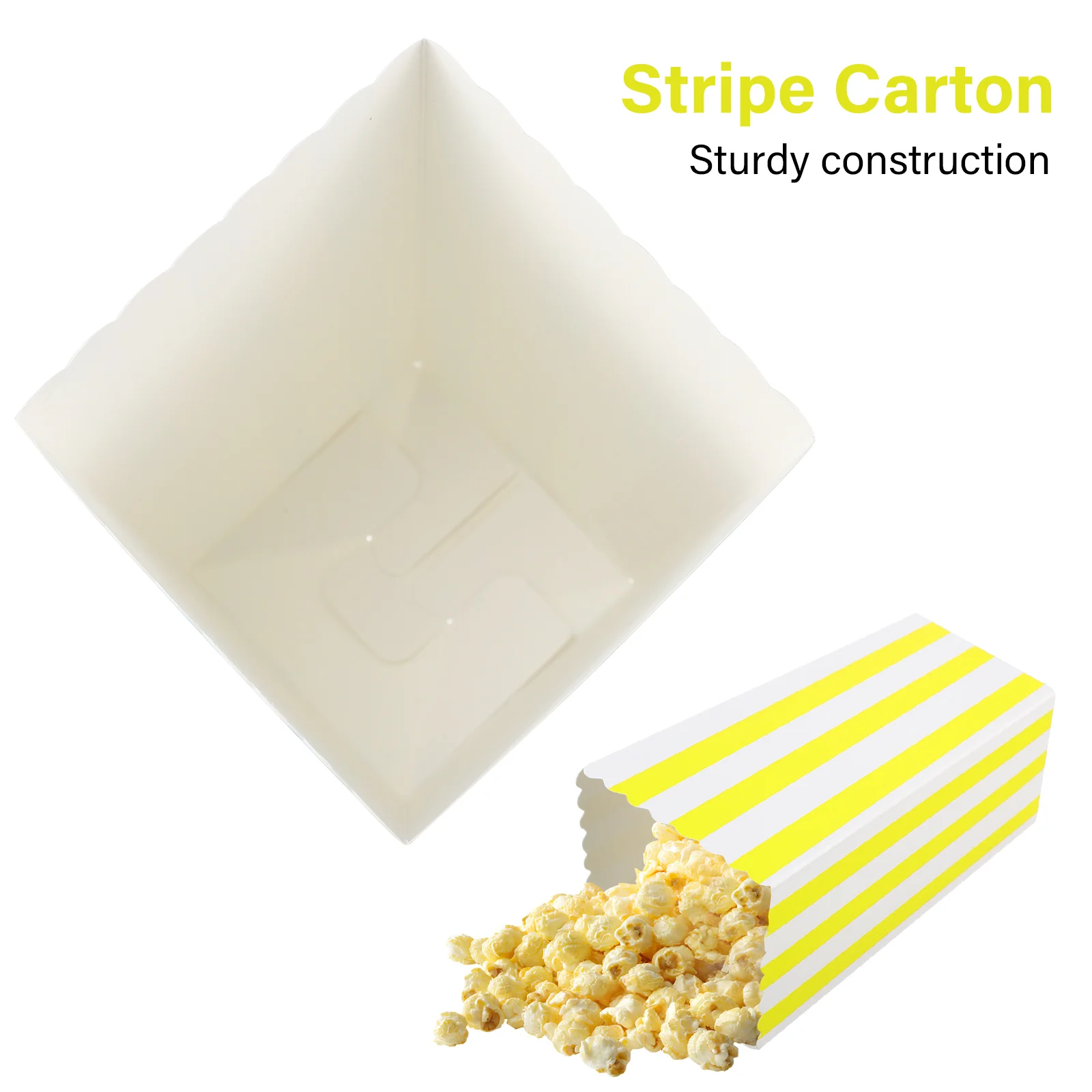 Carton Popcorn Buckets Large Snack Boxes Containers Plastic Kids Reusable  Paper Colorful Small Cookie