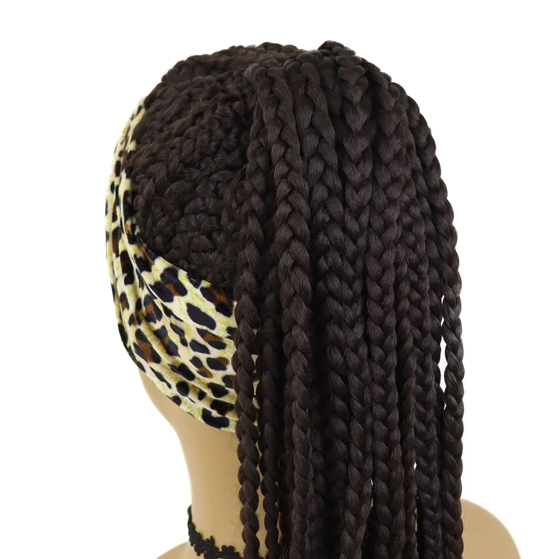 GNIMEGIL Synthetic Headband Wigs for Black Women Long Curly Braided Wig Colly Afro Natural Hair Dreadlocks Wigs for Men