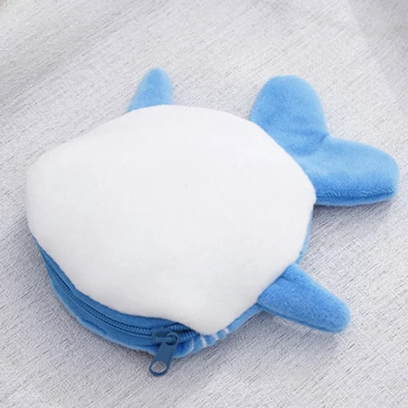 Children's Soft Plush Coin Bags Kawaii Whales Money Purse Wallet Candy Zipper Pouch Keys Earphone ID Credit Card Storage Bags coin purse plush coin purse coin wallet change bag card wallet