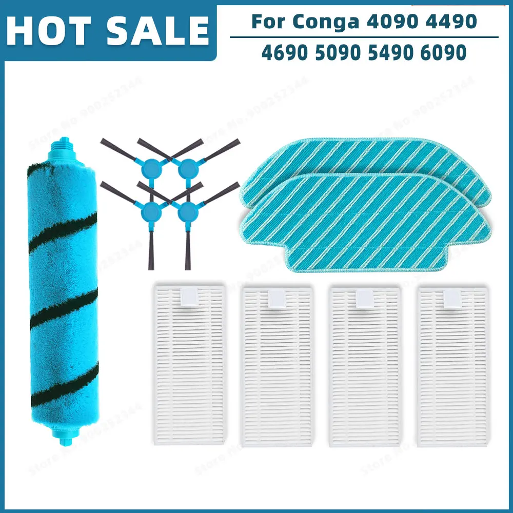 Set 4 Panni Per Robot Cecotec Conga 8090/9090 - Ricambi Per Pulizia - Foto 9