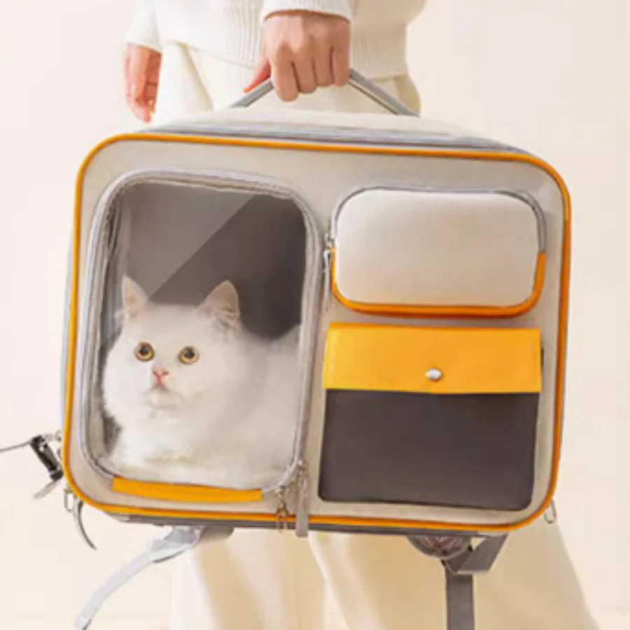 

Portable Cats Carry Bag Space Capsule Large Travel Breathable Cage Dog Backpack Outgoing Suitcase Mochila Para Gato Pet Supplies