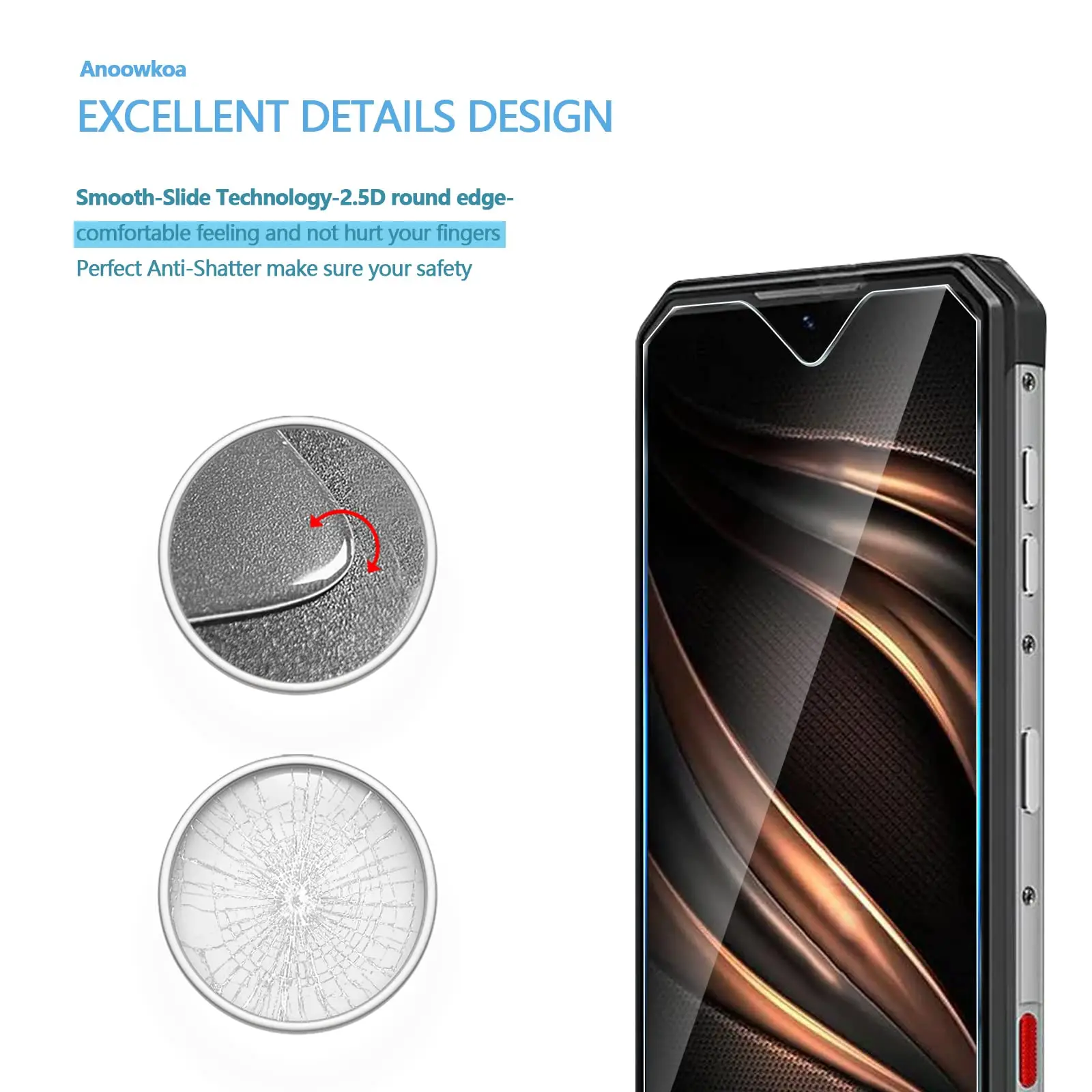 3pcs Screen Protector for Oukitel WP30 Pro WP28 WP27 WP26 WP23 WP22 WP21 WP20 Pro WP19 WP18 WP17 WP16 Tempered Glass Film