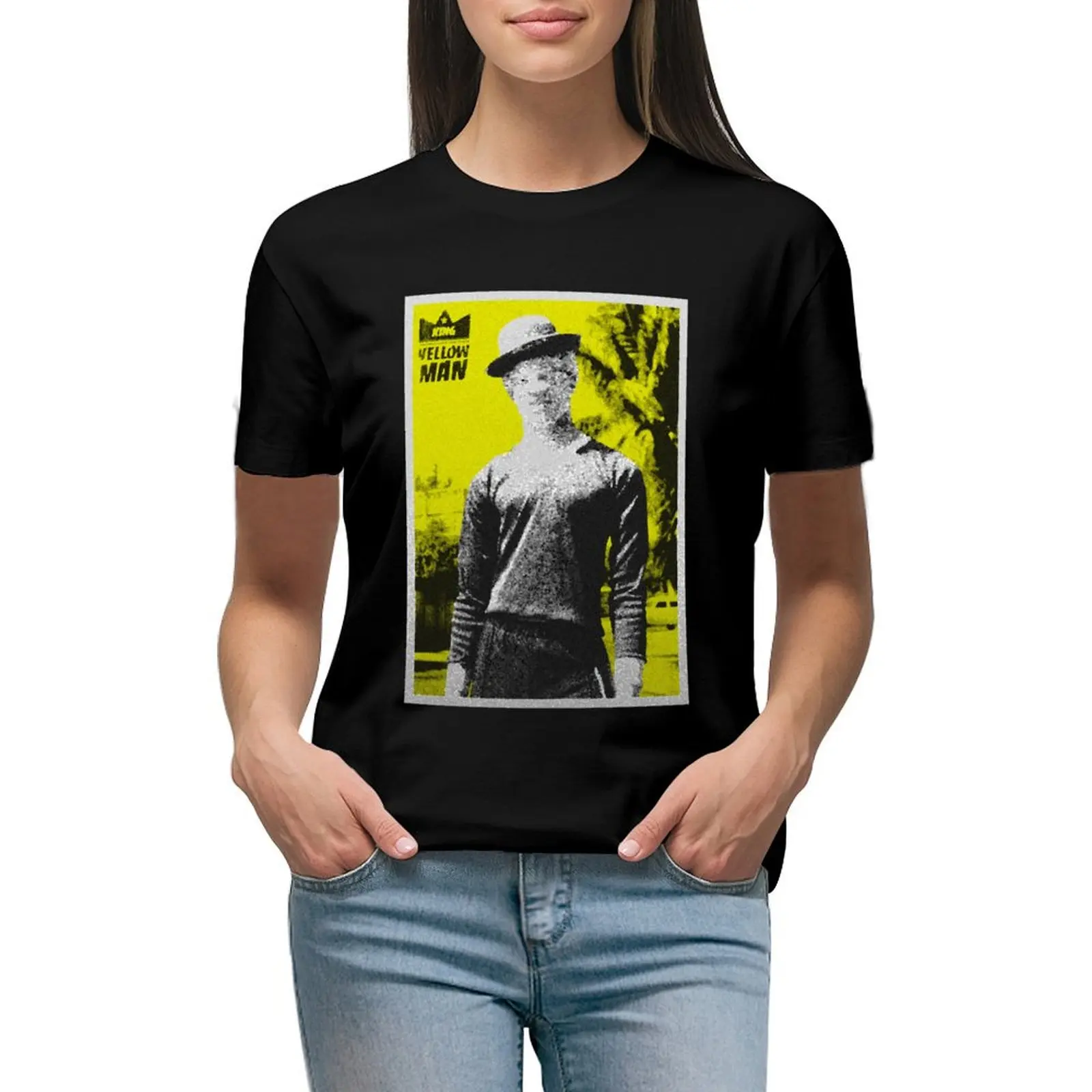 

Винтажная одежда King Yellowman футболка с короной, летний топ, женские топы