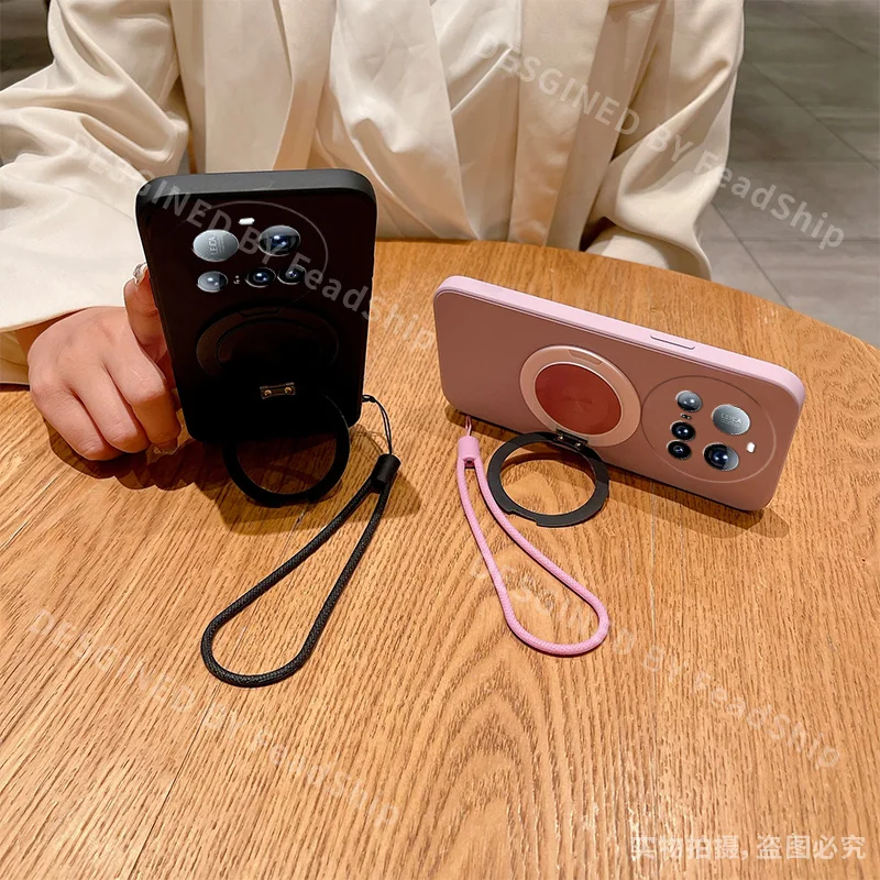 Luxury Magnetic Silicone Phone Case with Screen Protector