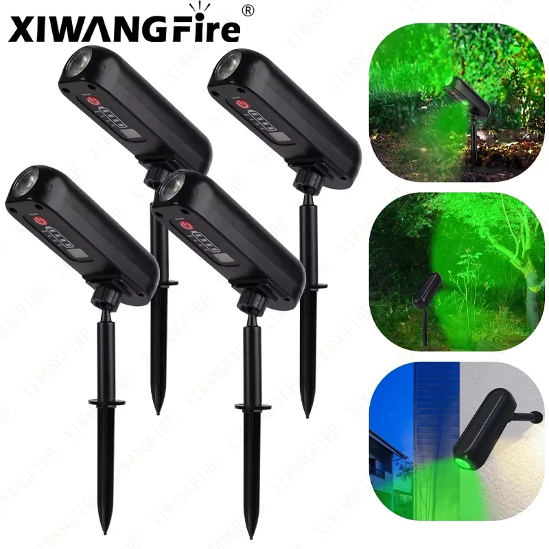 LED Outdoor Solar Lawn Lights Landscape Spotlights IP65 Waterproof Solar Powered Pathway Lamp Yard Garden Spot Light garden decoration lamps