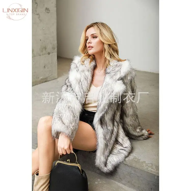 

Natural Fuax Fox Jacket Fox Fur And Real Sheepskin Perfect Combination For 2024 Winter Luxury Fashion For Women New Wholesale