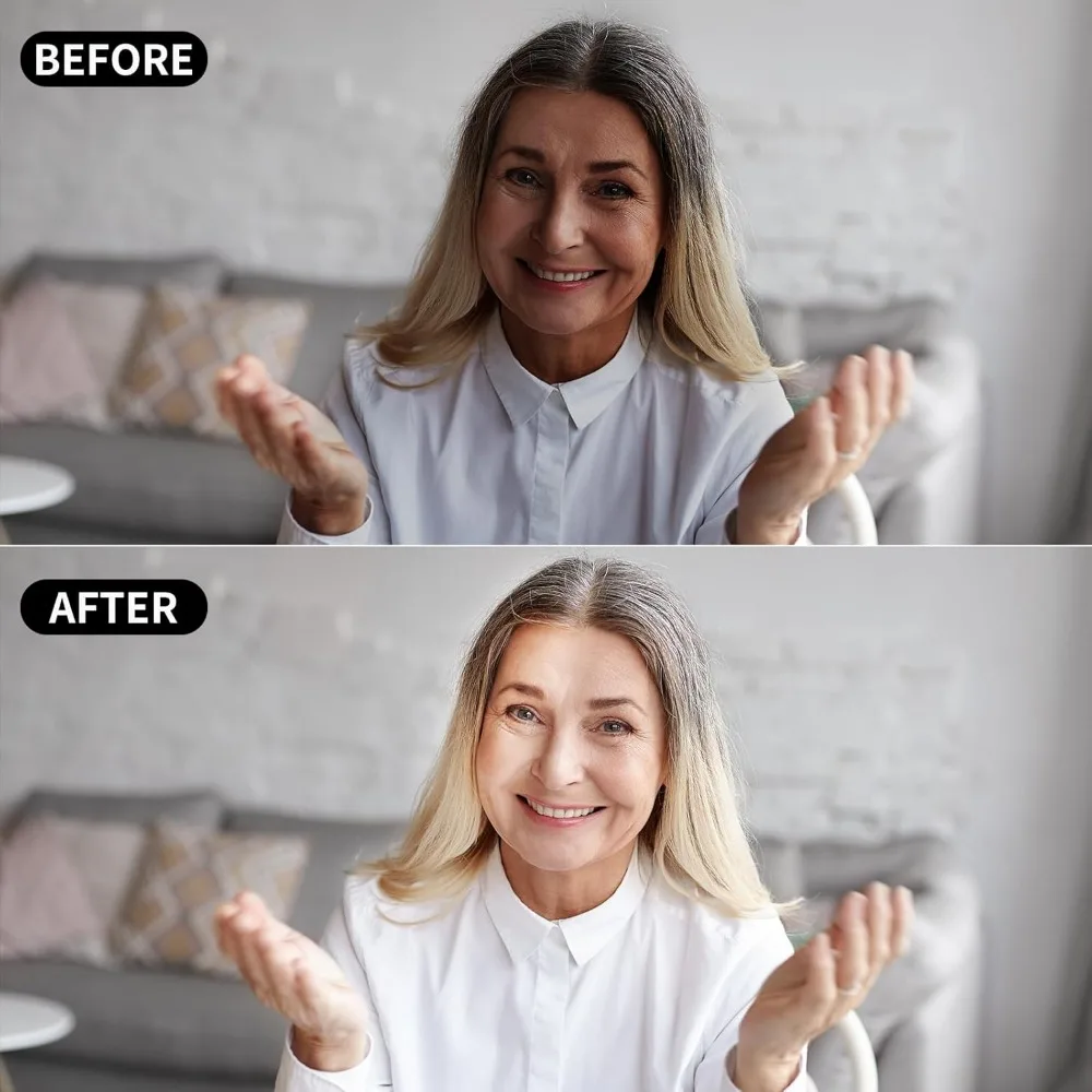 2Pack Video Conference Lighting, Zoom Lighting for Computer with Clamp, 30 Light Modes, Eye Caring Swing Arm Desk Light with Mem