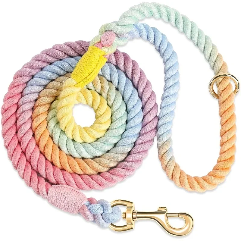5FT Colored Dog Leash Strong & Stylish Braided Rope Dog Leash,Pet Gift ...