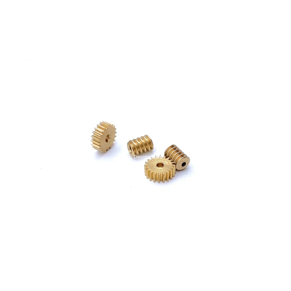 1:87 0.2M 20T 1mm Mini Turbine Worm Static Change Copper Gear Set