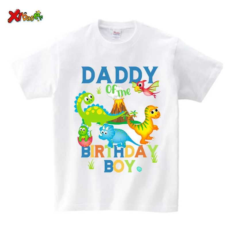 Camiseta de cumpleaños de dinosaurio a juego para la familia