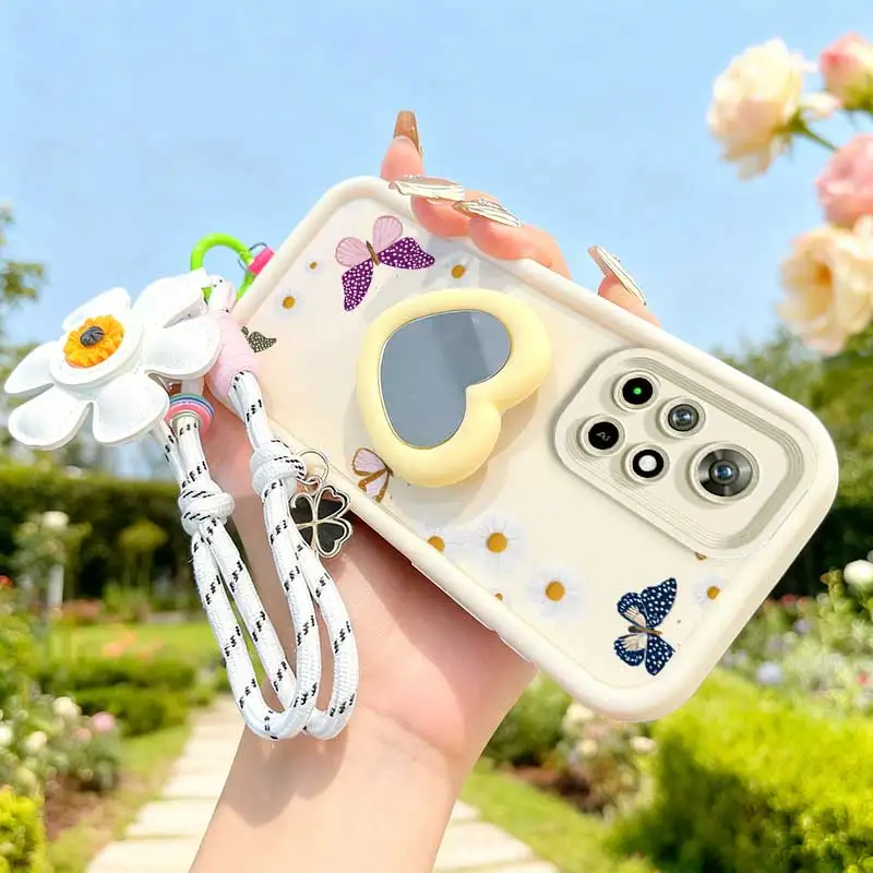 Colored Butterfly Phone Case Set with Lanyard and Craft Embellishments