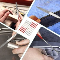 New 10Pcs Diamond Needle File Set For Jewelry Metal Wood Ceramic Glass Stone Craft Sharping Working Hand Carving Tool 6