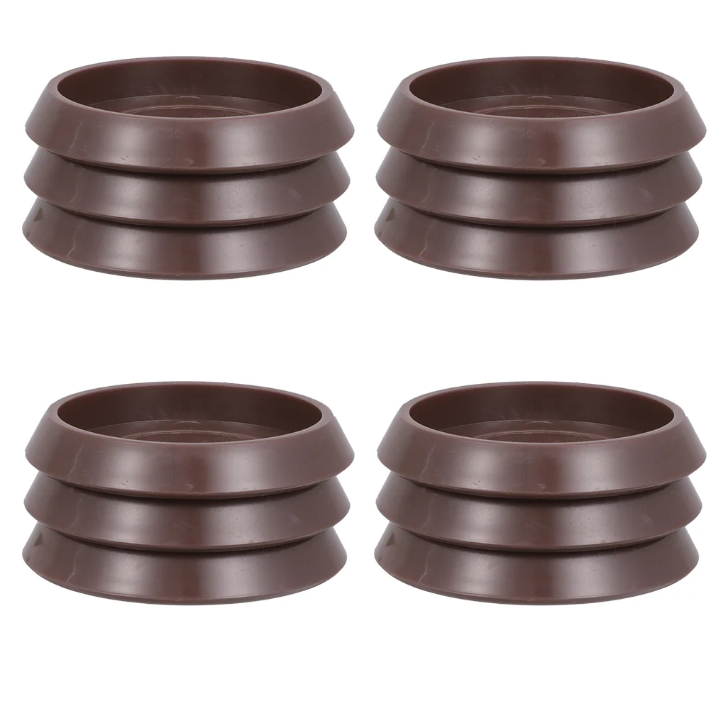 

Round Furniture Castor Cup Set: 12pcs Non Skid Wheel Caster Cups Furniture Pad Floor Protectors Caster Cups