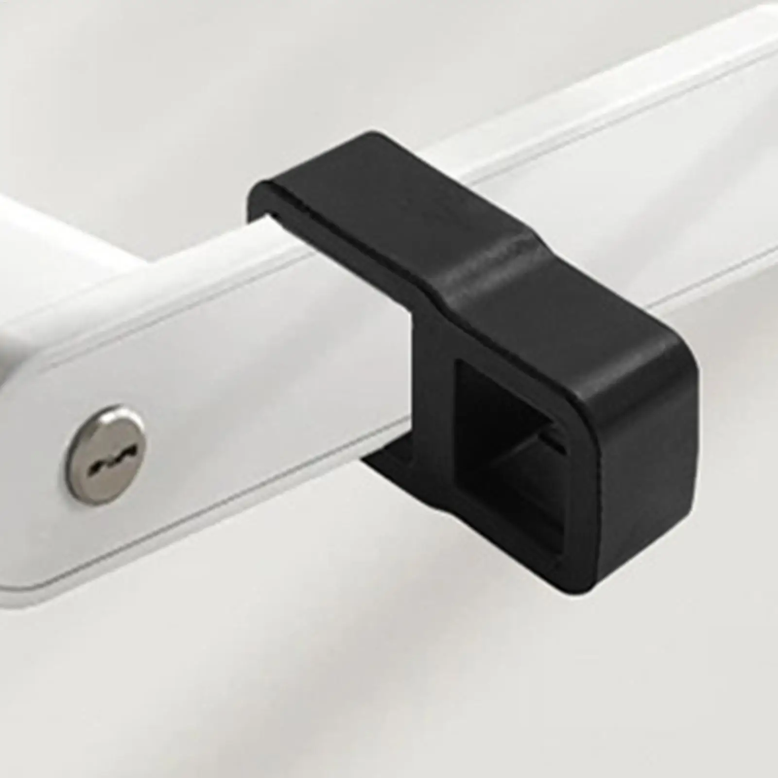 Door Handles Stopper Punch-free Door Stops Guard Transparent/Black Protection Door Knob Bumper Walls Furniture SiliconeProtector