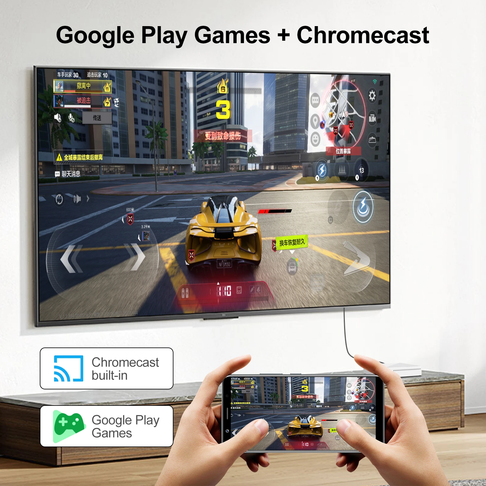 TV Box Android 14.0 H96 MAX H313 Quad Core ARM Cortex A53 Support BT Remote Cont