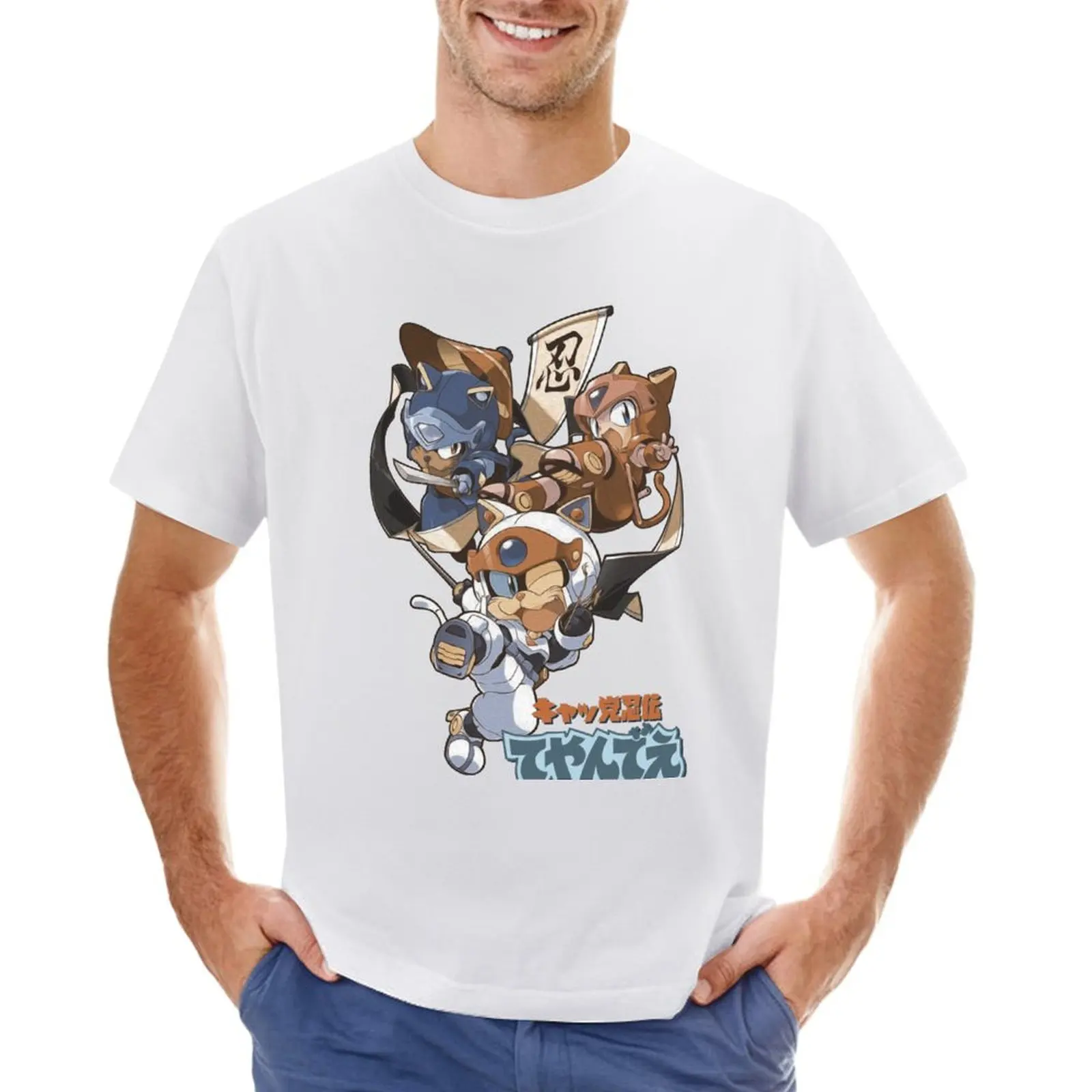 

Kyatto Ninden Teyandee 02 T-shirt oversizeds vintage clothes Men's t-shirt