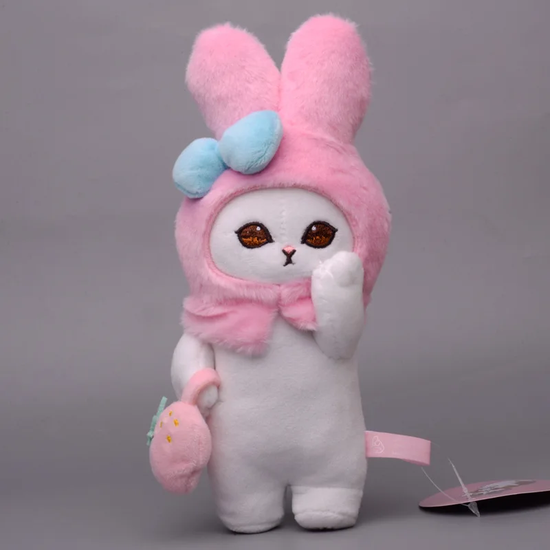 18cm Sanrio Kulomi Melody Jade Gui Dog Plush Pendant Keychain Japanese Cute Shark Cat Decorative Pendant Gifts to Girls 4