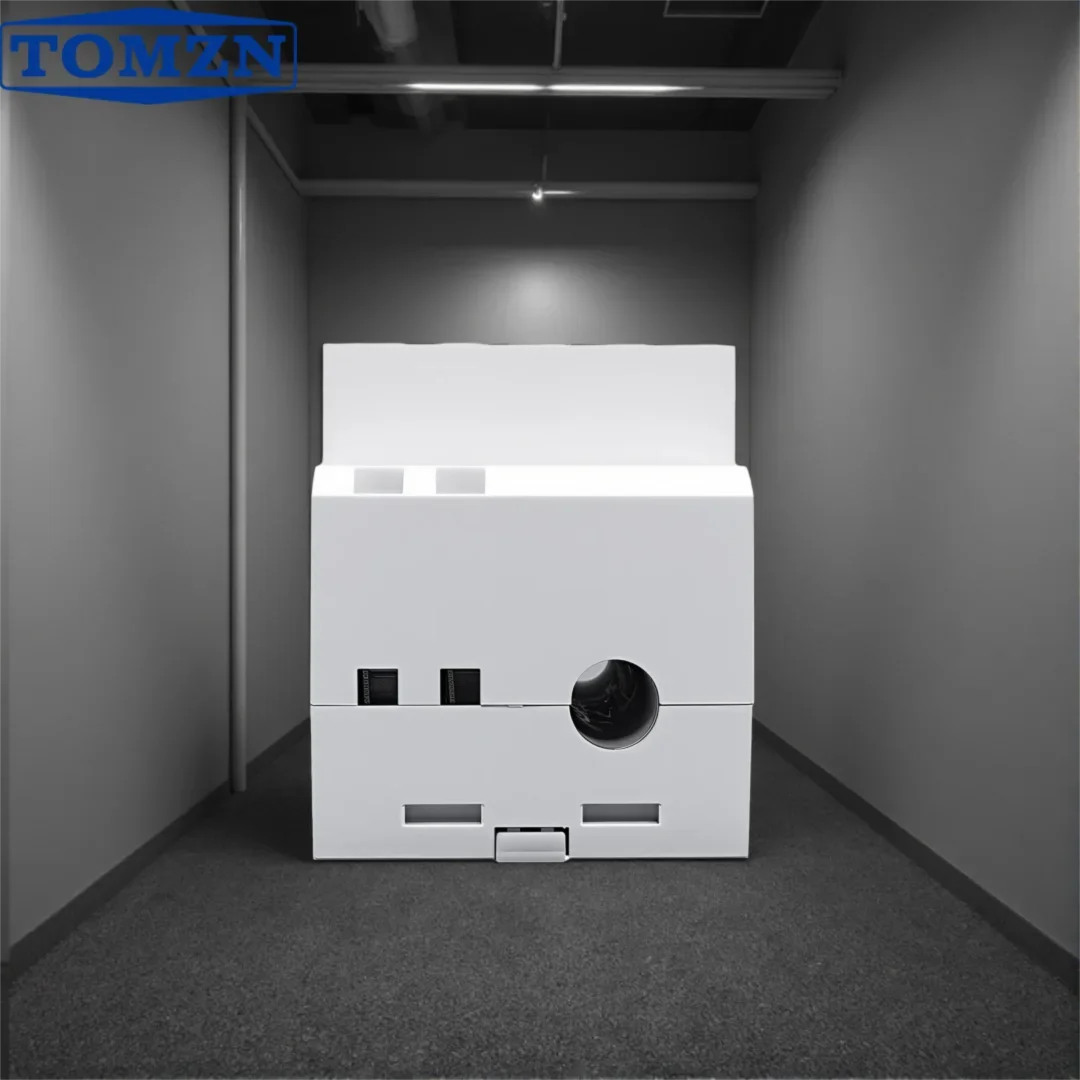 TOMZN WiFi 스마트 6-in-1 DIN 레일 AC 모니터-전압계 전류 역률 활성 kWh 에너지 미터 주파수 110V-220V 100A TUYA