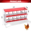 6 8 10 Grids Chicken Nesting Box for Laying Eggs Roll Away Nesting Boxes Easy Egg Collection Cleanable Pull Out Hen Roosting Box 6