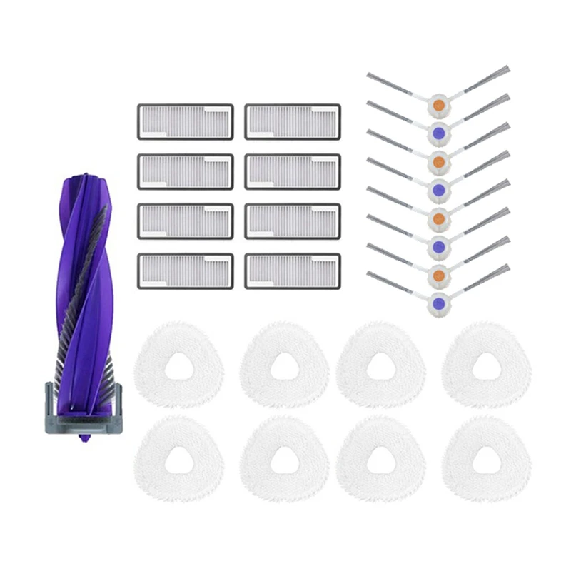 

Fit For Narwal Freo X Ultra / Narwal J4 / J4 Lite Robot Vacuum Cleaner Kit Main Side Brush Brush Cover HEPA Filter Mop