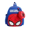 Marvel Cartoon Captain America Boys Cute Backpack Bags for Kids Spine Protective Breathable Backpack Schoolbag Shoulder Bag Gift 5