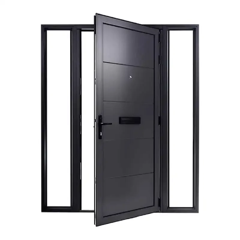 Price Aluminium Door Modern Design Main Iron Entrance Security Front Metal Exterior New Pivot Steel Doors