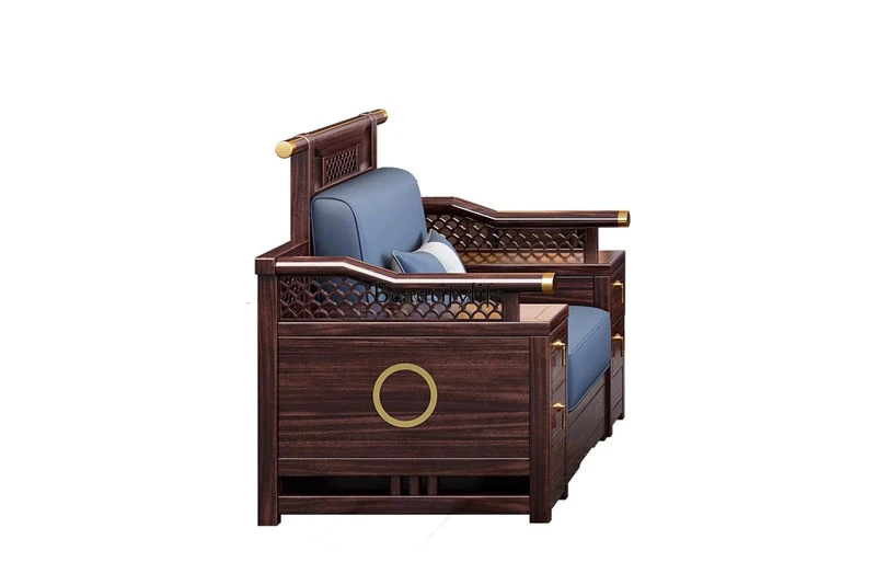 

New Chinese Sofa Modern Chinese Style Ugyen Wood Light Luxury Villa Style