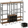 Garment Racks with Shelves, 4 Drawers and 8 Hooks, Heavy Duty Closet Organizer for Hanging Clothes, Freestanding Closet 2