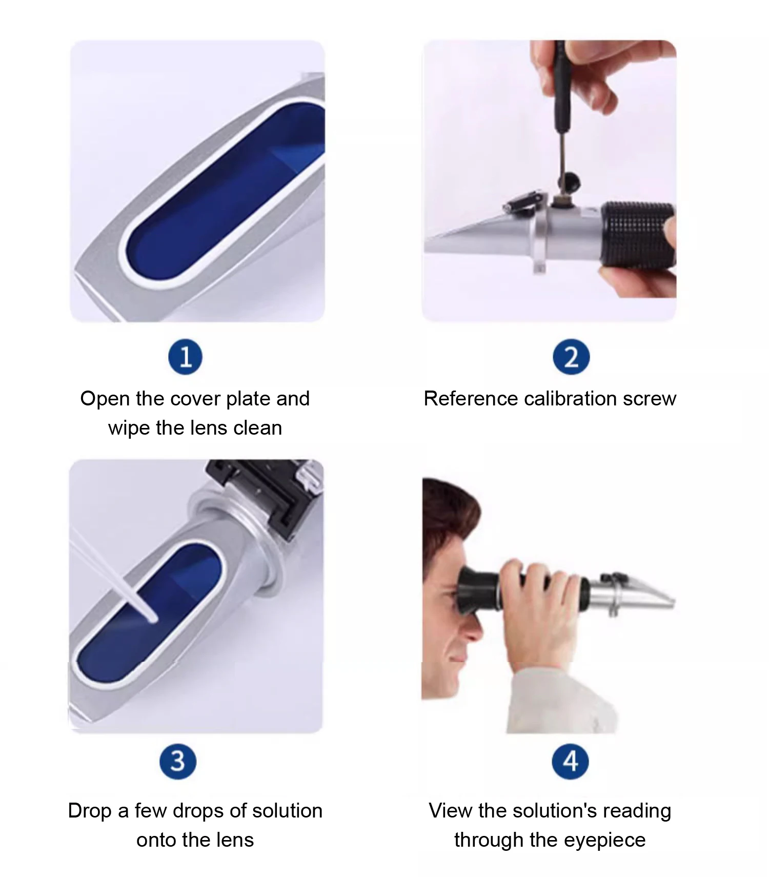 ATC Handheld Cutting Fluid Refractometer Coolant Concentration Meter Emulsion Te