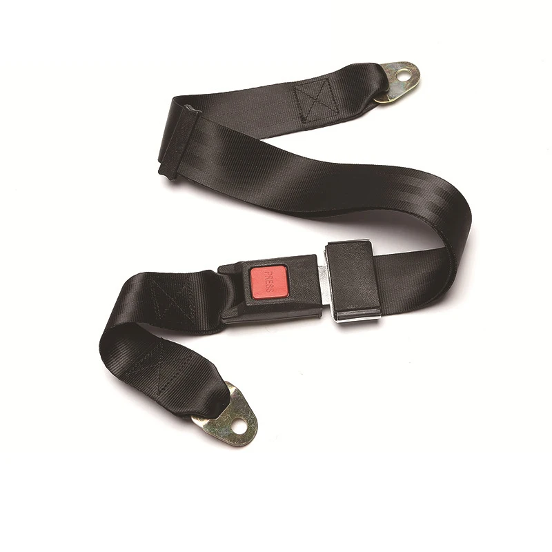 Universal Two Point Adjustable Car Seat Belt Safety For Bus School Bus Passenger Car Sightseeing Seat Belt 1PCS