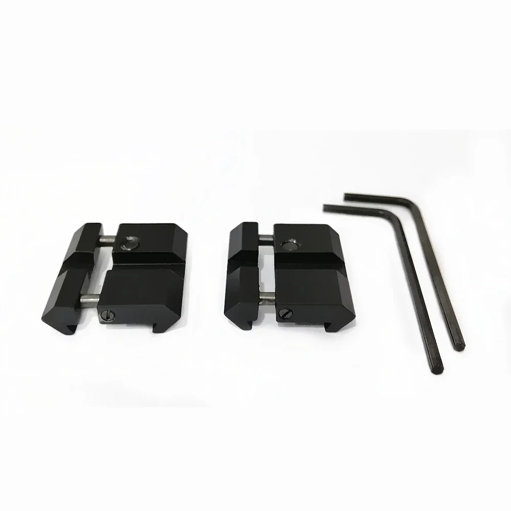 Scope Mount Adapter Rail Adapter Threaded Adapter Aluminum Alloy Lightweight Portable 11mm to 20mm Snap-in Adaptor Dovetail Picatinny Weaver Adapter 2pcs For Scope Mount