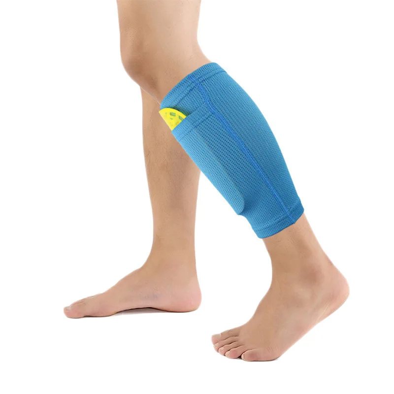

Soccer Football Support Socks Nylon Leg Covers Shinbone Protector with Pocket Football Gear