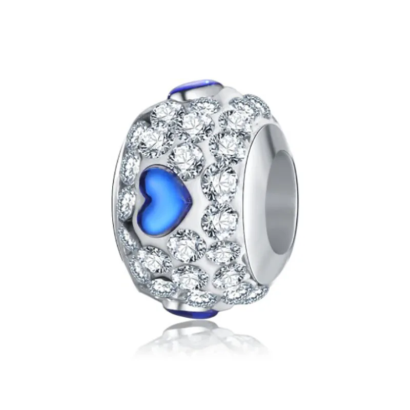 Wholesale DIY Fashion heart roundness Charm for making accessories for jewelry alloy pendants bracelets beads CTP020