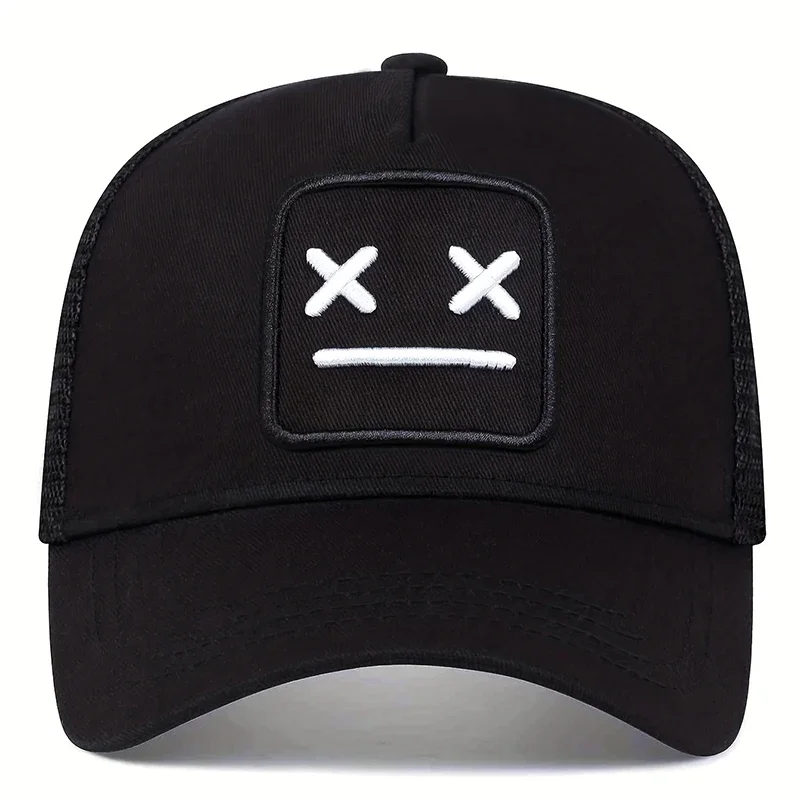 Unisex XX Embroidery Baseball Net Caps Adjustable Casual Hats Spring And Summer Outdoor Sunscreen Hat_voghion.com