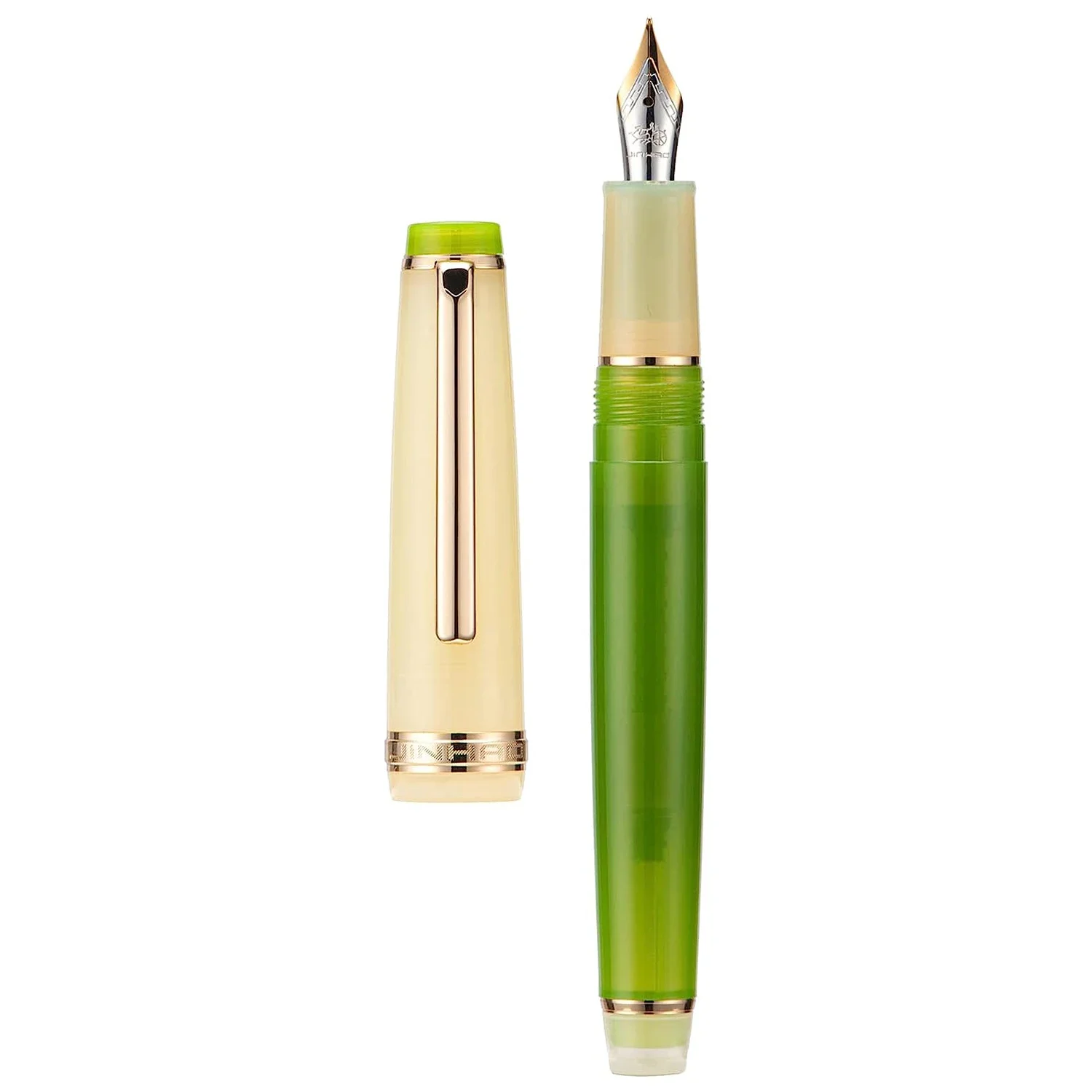 Jinhao 82 Fountain Pen Customized Mixed Macaron Color Acrylic EF/F/M/Bent Nib Golden Trim with Converter Writing Pen