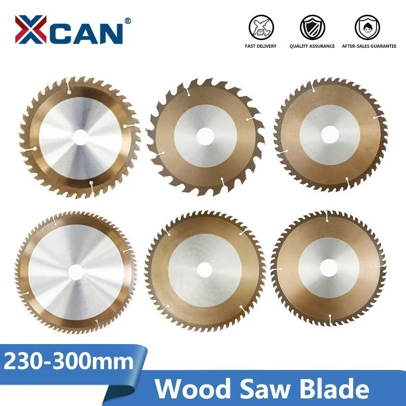 XCAN 목재 절단용 원형 톱날, TiCN 코팅 카바이드 커팅 디스크, PVC 플라스틱 목재 톱 디스크, 230mm, 235mm ...