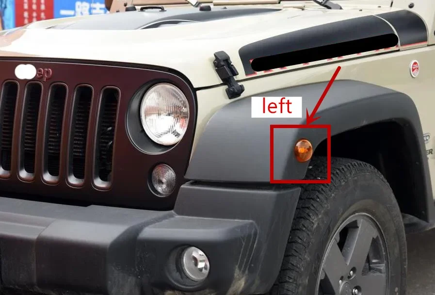 Juego De 2 Luces De Intermitentes Delanteros Para Jeep Wrangler JK 2018 - Certificadas CAPA, Halógenas