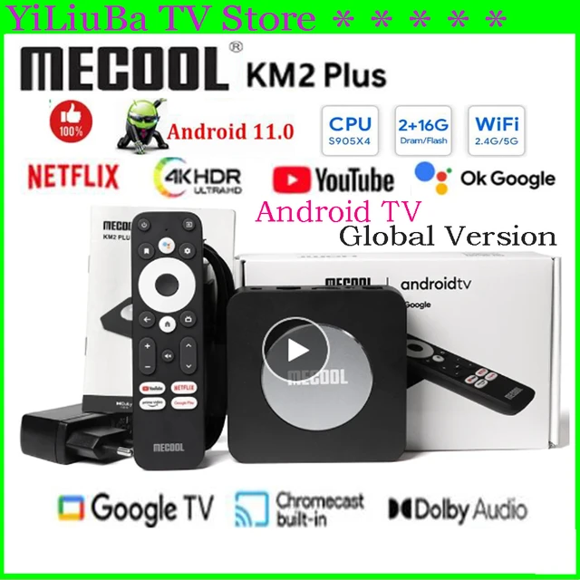 MECOOL KM2 PLUS Deluxe Android Smart TV Box 4G 32G