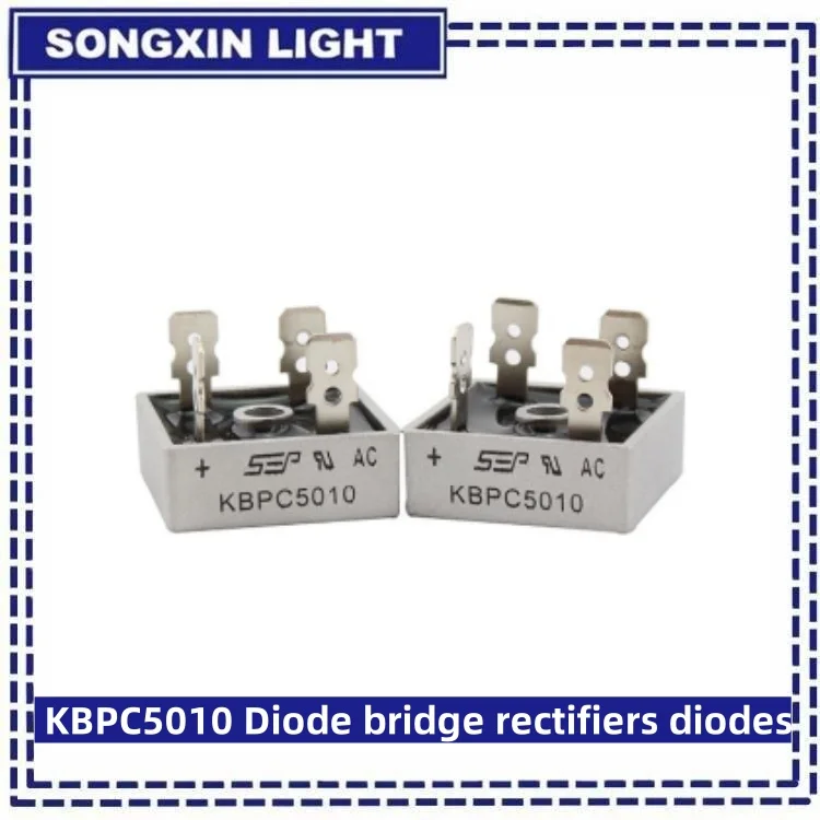 Diode bridge rectifier KBPC5010 Diode 50A 1000V Power rectifier 2PCS/Lot