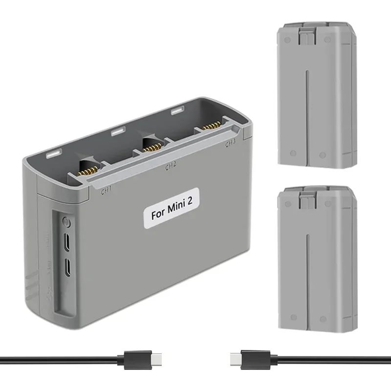 ตัวเลือกสินค้า แบตเตอรี่โดรน DJI Mini 2/SE 4K ชาร์จ Hub ครบเซต