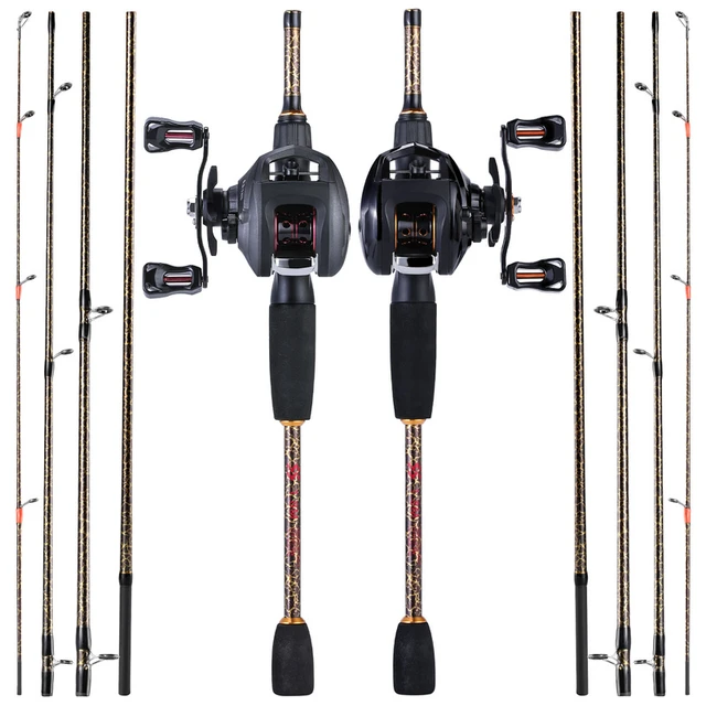 13 Fishing Rod Reel Combos - Casting Fishing Combos 5 Section Carbon Fiber  Rod 12 - Aliexpress