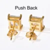 CUC 3-10MM Hip Hop Baguette CZ Stud Earrings With Screw Back AAA Zircon Men Women Square Earrings Trend Wedding Jewelry Gift 4