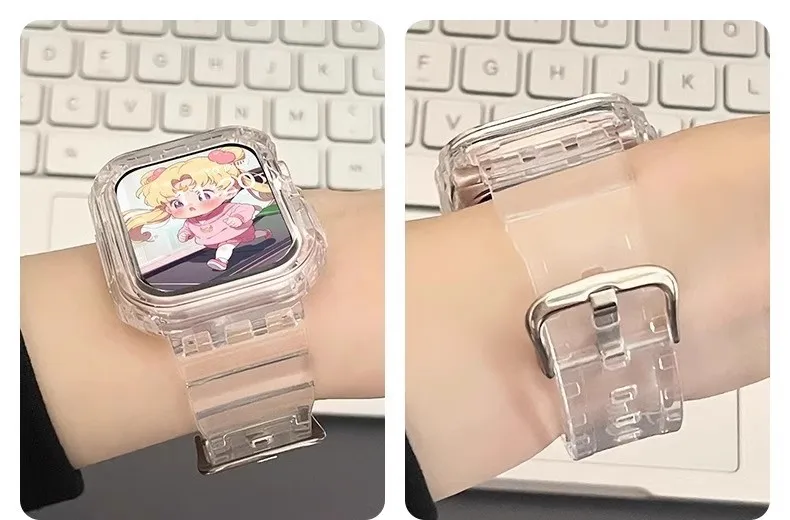 حزام سيليكون شفاف ساعة هواوي فت 3 رياضية