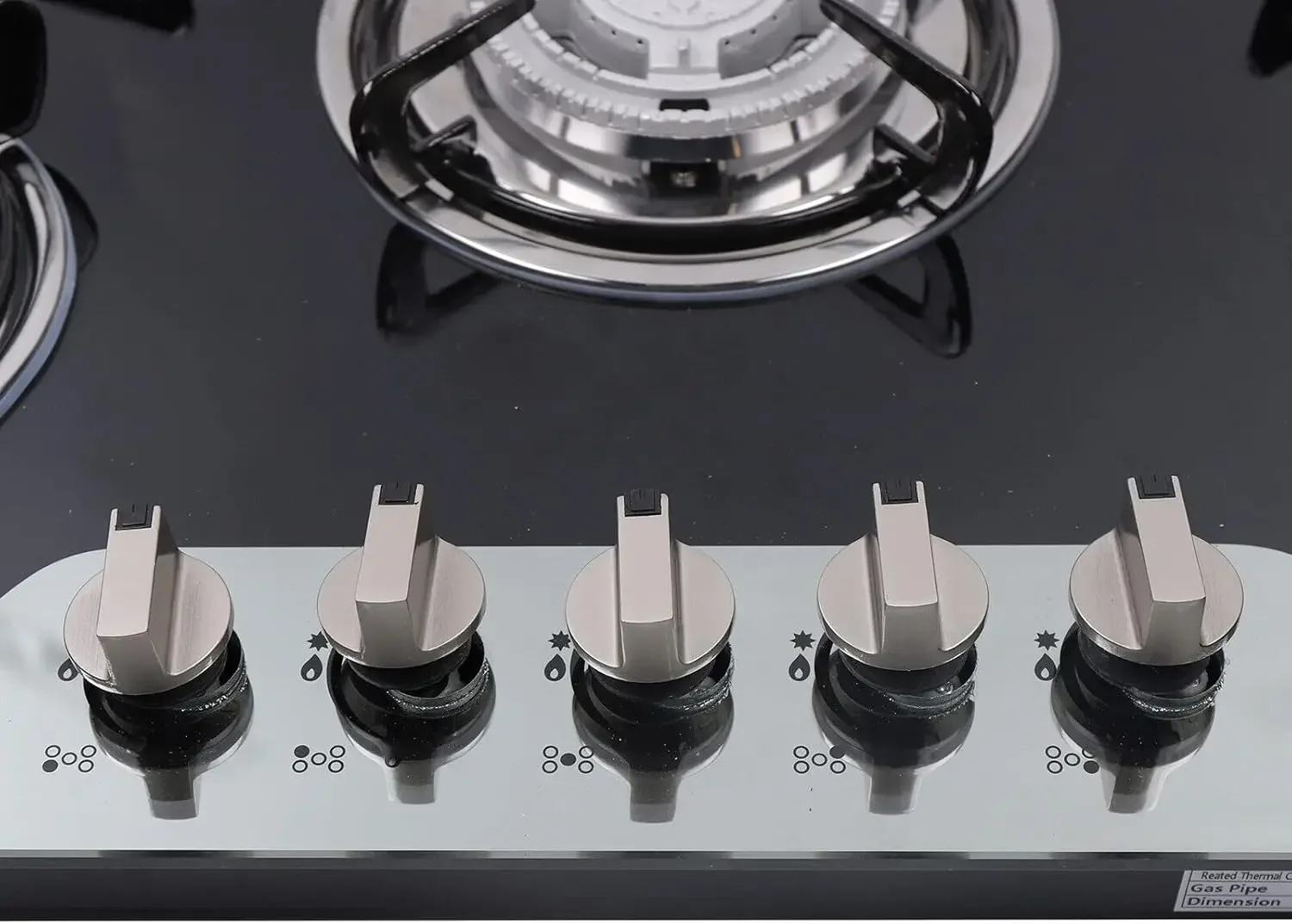 Cooktop 23'' 30 Inch 35'', Built-in NG/LPG Convertible Gas Cooktops 4 Burners 5 Burner Gas hob, Gas Countertop Plug-in with Temp 5