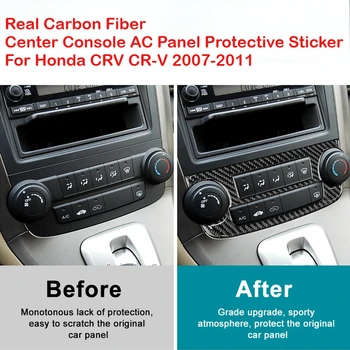 Center Console Trim For Honda CRV CR-V 2007-2011 Air Conditioning AC Button Switch Panel Adjusting Knob Car Interior Accessories 1