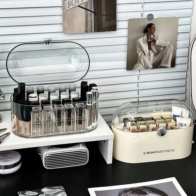 20 Slots Lipstick Holder Display Case With Lid Lipstick Organizer Storage with Dust Lid Clear Acrylic Cosmetic Makeup Organizers 2