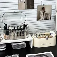 20 Slots Lipstick Holder Display Case With Lid Lipstick Organizer Storage with Dust Lid Clear Acrylic Cosmetic Makeup Organizers 2