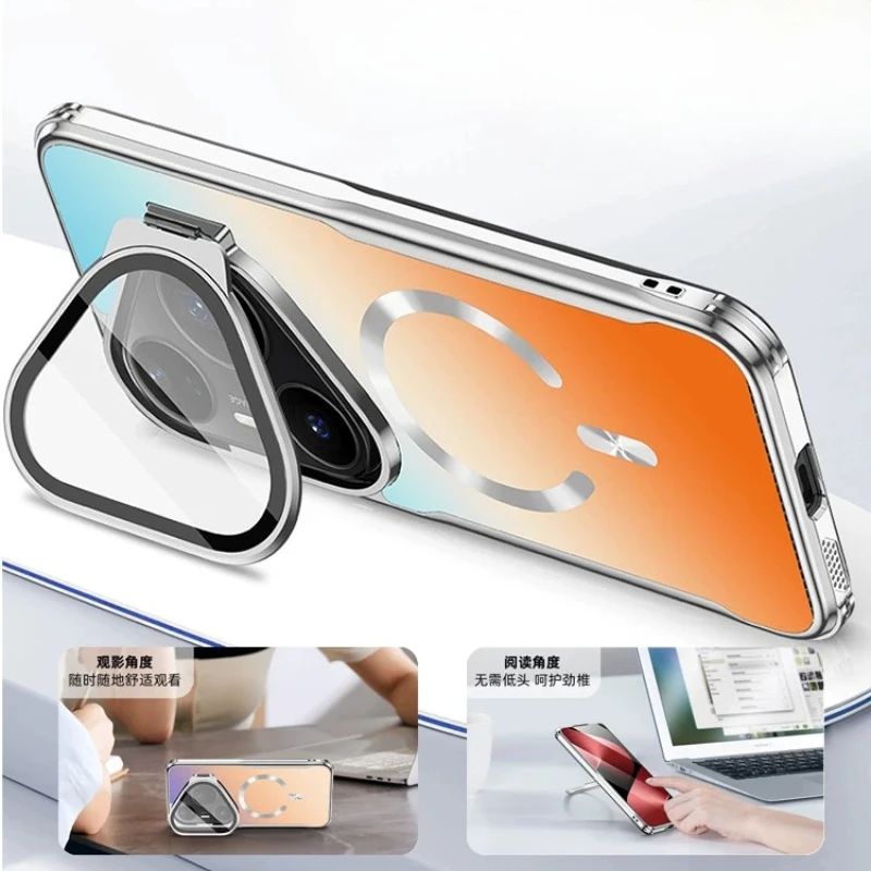 Magnetic Wireless Charging Shockproof Camera Lens Protective Case Cover