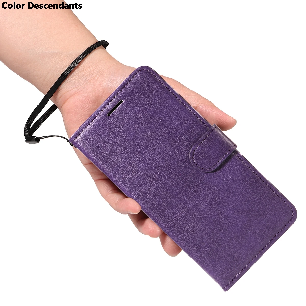Premium PU Leather Flip Wallet Phone Case with Magnetic Stand