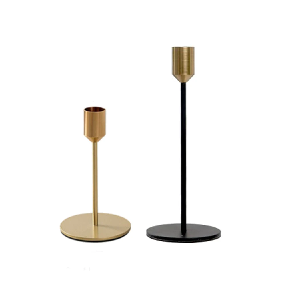 Vintage Gold Candle Holder Valentine's Day Wedding Decorations Candlestick Holders Black Candlestick s candle holders